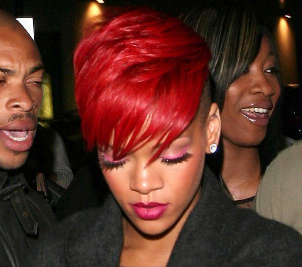 rihanna red hair wig. and get a short red wig.